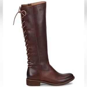 Sofft sharnell ll lace up tall leather scandi girl boots sz 6